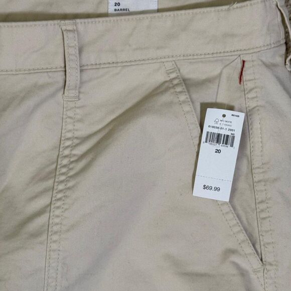 GAP High Rise Barrel Khakis in Tan Chino, NWT! Size 20 - Picture 5 of 7